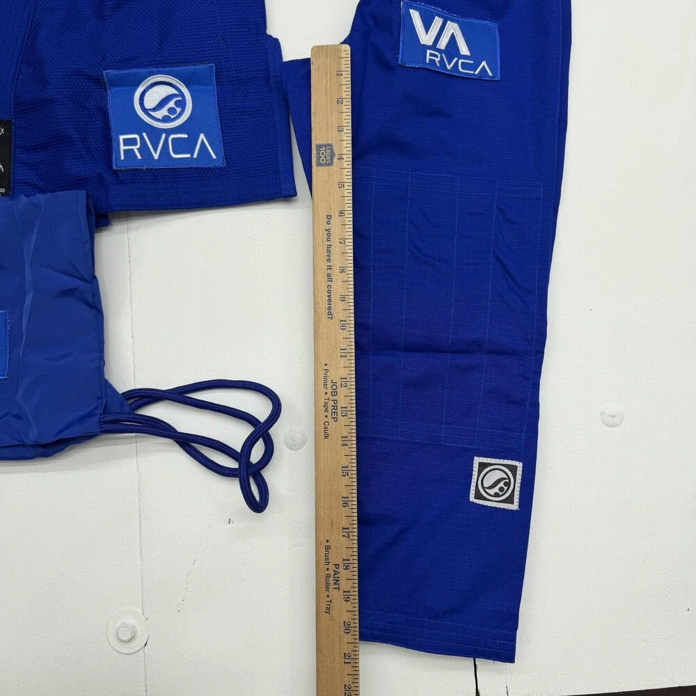 RVCA Shoyoroll BJJ Jiu Jitsu Gi Uniform Set Kids M1 Blue Jacket Pants Bag